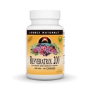 Zdroj Naturals Resveratrol, pro srdce a zdravé stárnutí * - 200 mg- 60 Vegetariánské kapsle