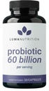 Luma Nutrition Probiotics 60 miliard CFU s prebiotiky - Probiotika pro ženy a muže - Vyrobeno pro stravitelné enzymy zdraví - Vegan & gluten- Free - 60 Kapsle