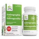 Terry Přirozeně Andrographis a Ashwagandha - dodatek k podpoře imunitního systému - Podpora energie a zdraví Stresová reakce - Dodatek k podpoře energie - 60 Kapsle (60 Služeb)