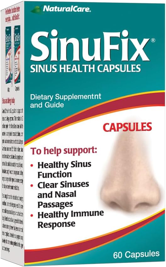 NaturalCare SinuFix Kapsle, Podporuje zdravé sinusové funkce, 60 Počet