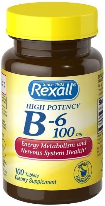 Rexall Vitamin B6 100 mg tablety, 100 ek