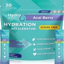 Electrolyte Powder Sugar- Free Hydration Packets Acai Berry HydroMATE 30 Sticks