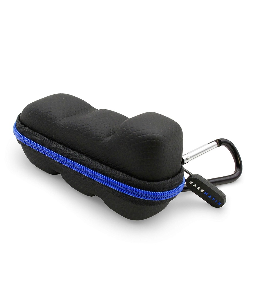 CASEMATIX ASTHMA Inhaler Cestovní pouzdro s Lanyard a Clip- on Keychain Carabiner, Zahrnuje pouze Inhaler Holder pouzdro, černé