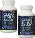 2Pack čirých výrobků Čirý sinus a ucho - Homeopatické - no Gluten - 60 Vegi Kapsle