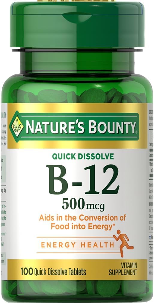 Přírodní Bounty Vitamin B-12 500 Mg, 100 Počet