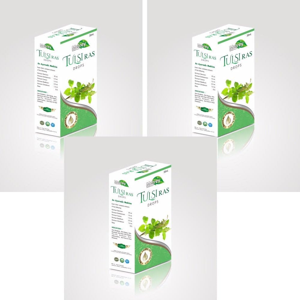 Metrey Tulsi Ras Kapky balení po 3 (3 * 30 ml)