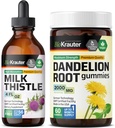 BIO KRAUTER Mléko Thistle Tincture 4 Fl. Oz. & Pampeliška 60 Gummies