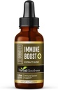 Bylinné dobroty Imunitní podpora Liquid 1oz - Přírodní Bylinný doplněk pro imunitní & Gut zdraví, tekuté vitaminy pro dospělé a děti, s Echinacea, Astragalus, a Graviola - 1 láhev