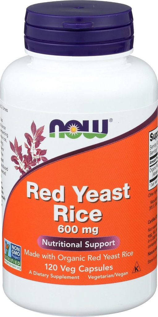 Nyní Foods SPO Red Yeast Rice 600mg, 120 CT