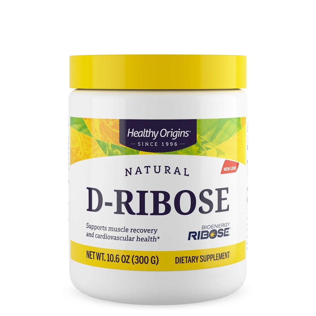 Zdravý původ D- Ribose Powder (BioEnergy, Non- GMO, Gluten Free, Podpora energie, Podpora srdce), 10.6 Ounce