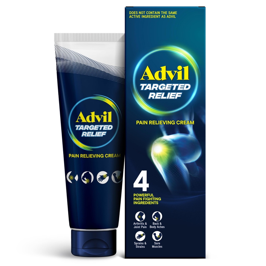 Advil cílené úlevy od bolesti úlevy krém, až 8 hodin silné úlevy od bolesti menší artritidy, kloubní bolest, bolesti v dolní části zad a bolesti svalů - 4 oz