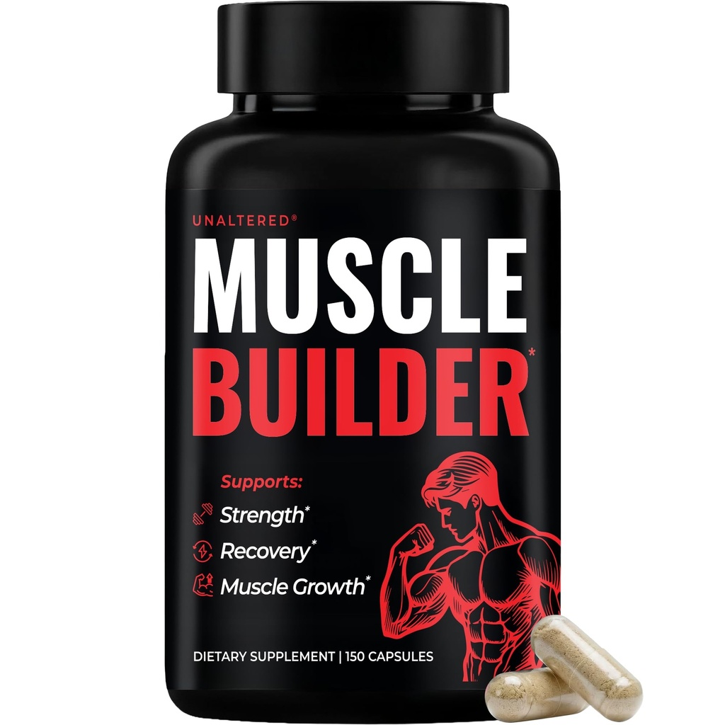 NEALTERED Anabolické Muscle Builder pro muže - Růst, Velikost, Síla - Přírodní Muscle Building Dodatek & Energy Booster - Tribulus Terrestris, ženšen, Vitamin D3, Ashwagandha - 150 Kapsle
