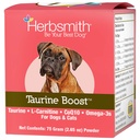 Herbsmith Taurin Boost - Srdeční a srdeční podpora pro psy a kočky - Taurin dodatek pro zdraví psů a koček - s CoQ10, Taurin a L- karnitin pro psy - 75g