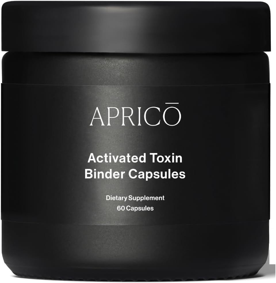 Aprico Activated Toxin Binder Kapsle s aktivovaným Charcoal, Zeolite, a Aloe Vera - Detox Support (60 Kapsle)