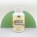 Tiger Milk Houbový dodatek (Lignosus Rhinocerus) 60 Kapsle 124; Podporuje Plíce & Respirační zdraví - Bylinný extrakt - Non- GMO, Vegan, Organic Côte 124; 60 Služení