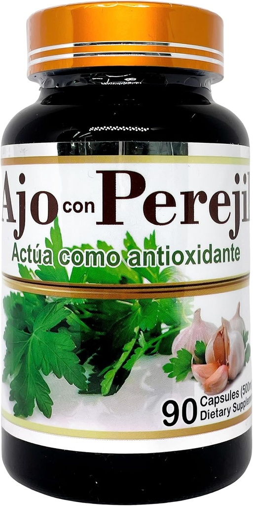 AJO con Peresil (Česnek a Petržel Extract) 500mg 45 Servings