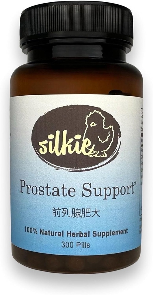 Silkie Herbs Prostate Support - Močová úleva, Kontrola močového měchýře, Snížení časté močení, 300 Počet