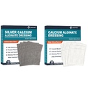 Stříbrné alginátové oblečení (4 "x 4" 10 ks) + vápníkové alginátové oblečení (4 "x 4" 10 ks)
