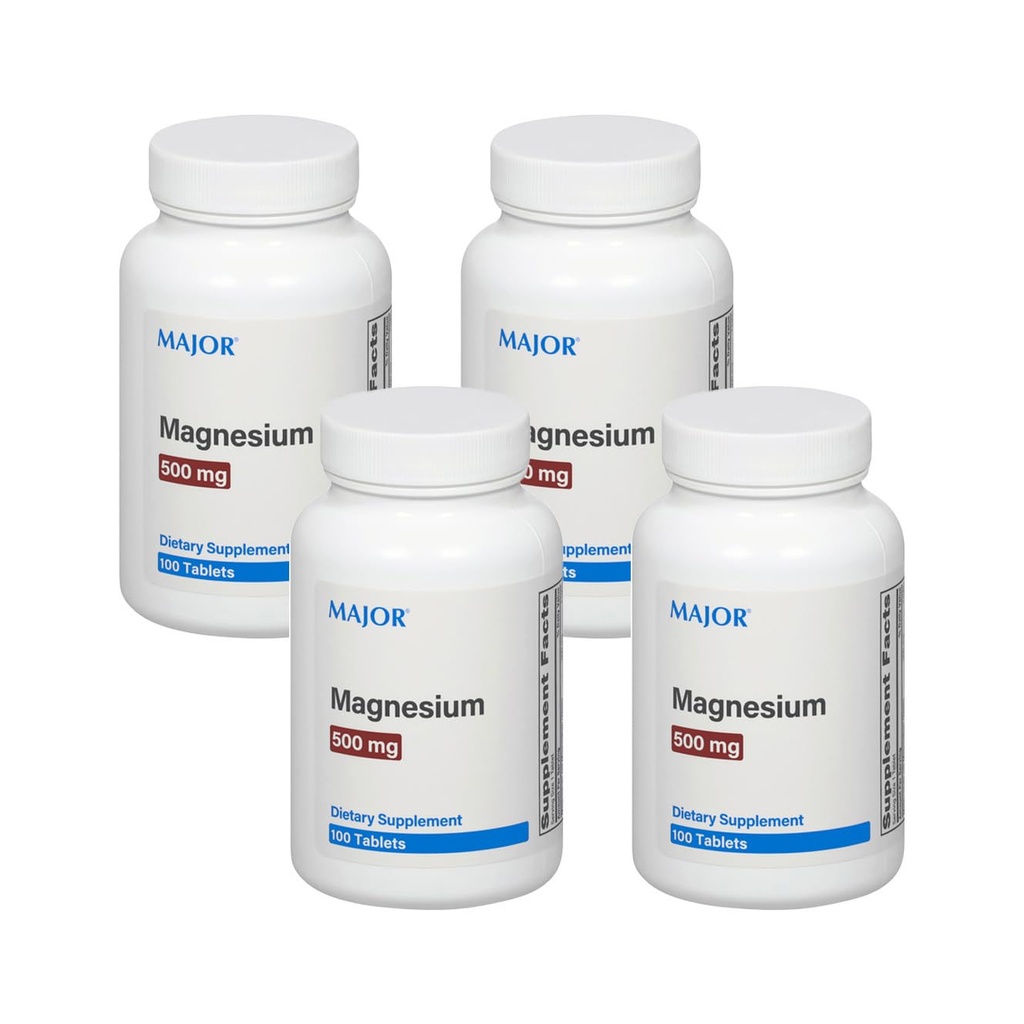 Hlavní hořčík 500 mg - tablety oxidu hořečnatého - dodatek stravy - 100 Počet (4 balení)