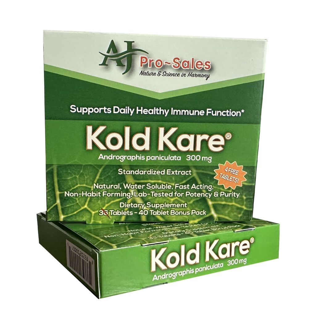 Kold Kare Daily Imunitate Health Function, 40 Count, Pack of 2 - Efektivní proti chladu, Sinus, Alergie Symptomy CLAS124; Non-Habit Forming CLAS124; Žádné vedlejší účinky