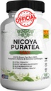 Nicoya PuraTea Max Green Tea Extract & Green Coffee Bean pro podporu metabolismu, Natural Energy Boost, Antioxidant- Bohatý dodatek - 60 Kapsle
