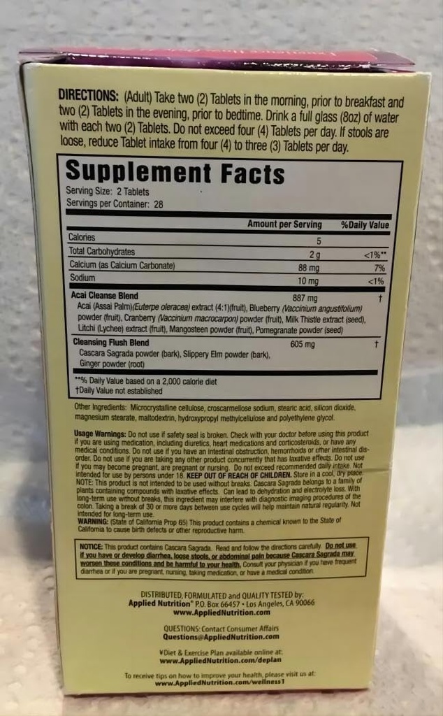 14- Day Acai Berry Cleanse 56- Count Bottle (Pack of 3) EW @ HE