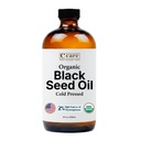 Black Seed Oil Organic Cold Pressed Nerafinovaná skleněná láhev 124; USDA Certified Organic Black Cumin Oil Oil 124; High Thymoquinone Omega 3 6 9 Omega 124; Pro imunitní podporu, Spojky, Digestion, Vlasy a kůže 124; 8 Fl oz
