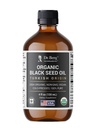 Dr. Berg Black Seed Oil Organic Cold Pressed - čistý Nigella Sativa Black Cumin Oil - USDA Organic, Halal, Vegan - pro vlasy, pleť, imunitní podpora - Nerafinovaná tekutina - 4 oz skleněná láhev