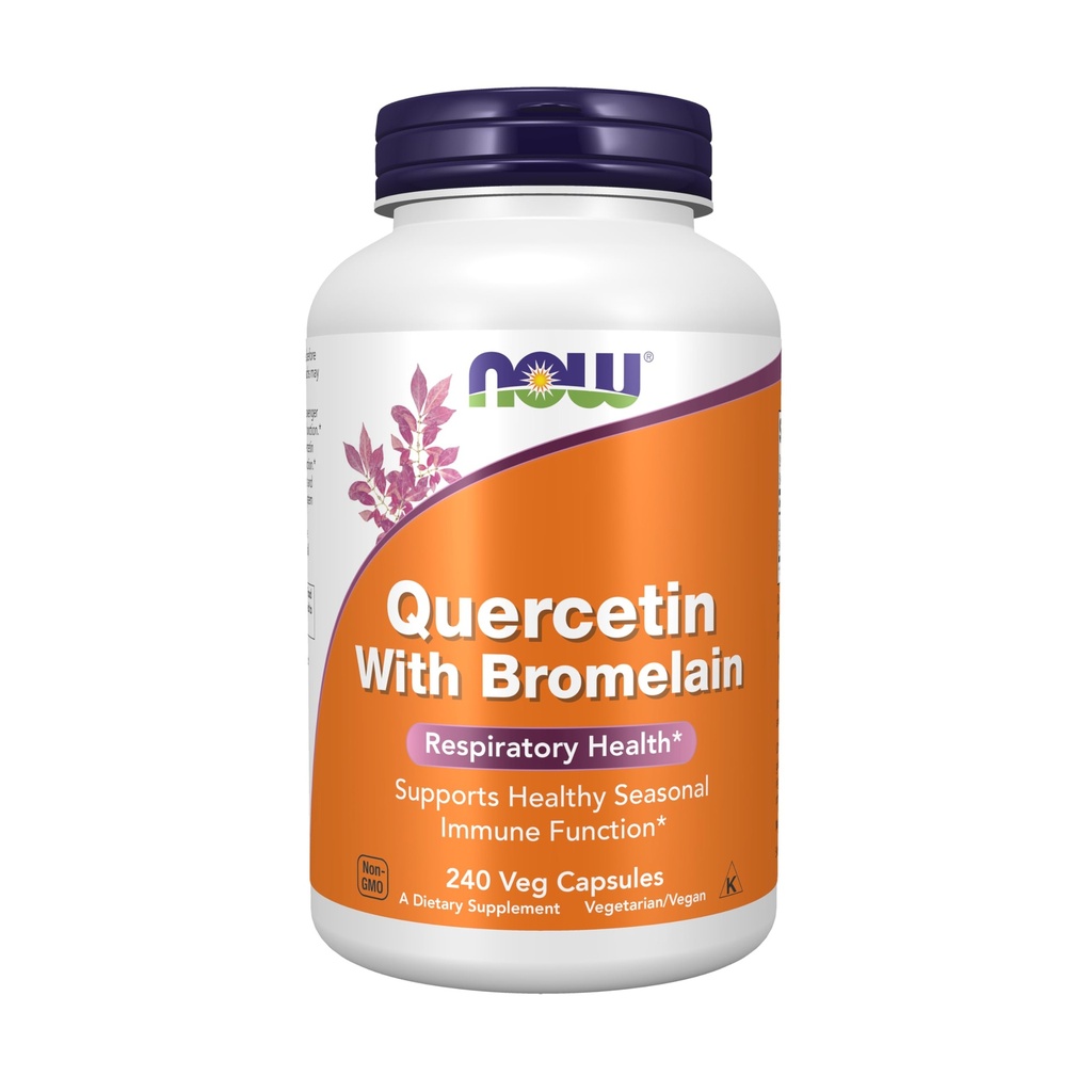 Nyní Potraviny doplňky, Quercetin s Bromelain, vyvážený imunitní systém *, 240 Veg Kapsle