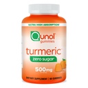 Qunol Zero Cukr Kurkumin, Gummy s 500mg kurkumin, Společná podpora dodatek, Ultra vysoká absorpce kurkumin, Vegetariánské, Gluten Free, 90 Počet