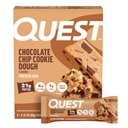 Quest Nutrition Chocolate Chip Cookie Dough Protein Bary, 21g Protein, 4, Net Carbs, 1g Sugar, High Fiber, Lepidlo zdarma, Keto Friendly, 4 Počet