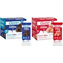 Quest Nutrition Masted Cookies Twin Pack Bundle, Čokoládový dort 1g Cukr 11g Protein 2g Net Carbs a Jahodový dort 1g Cukr 10g Protein 2g Net Carbs, Gluten zdarma, 16 Cookies Každý