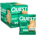 Quest Nutrition White Chocolate Macadamia Protein Cookie, 15g Protein, 1g cukr, 2g čisté sacharidy, Keto Friendly, High Protein, Low Carb; 12 Počet