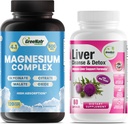 Vyčištění jater Detox & Opravy Formule - Mléko bodlák, Berberine, Ginger Plus hořčík pro lepší spánek a svalové funkce