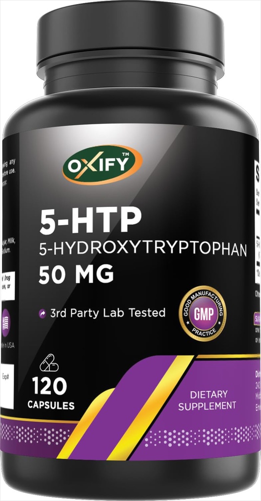 Oxify 5-HTP 5-Hydroxytryptofan 50 mg iž
