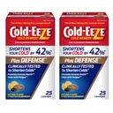 Cold- Eeze Plus Defense Přírodní Citrus s Elderberry zink Lozenges, Snižuje dobu trvání společné zimy, Sambucus Nigra, Echinacea a Rose Hips, 25 Ct, balení po 2