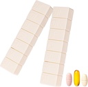 2Pack týdenní pilulka pořadatel, Extra velké 7 dní Pill Pouzdra cestovní denní pilulka box pro rybí olej, vápník tablety doplňky a jiné vitamínové pilulky