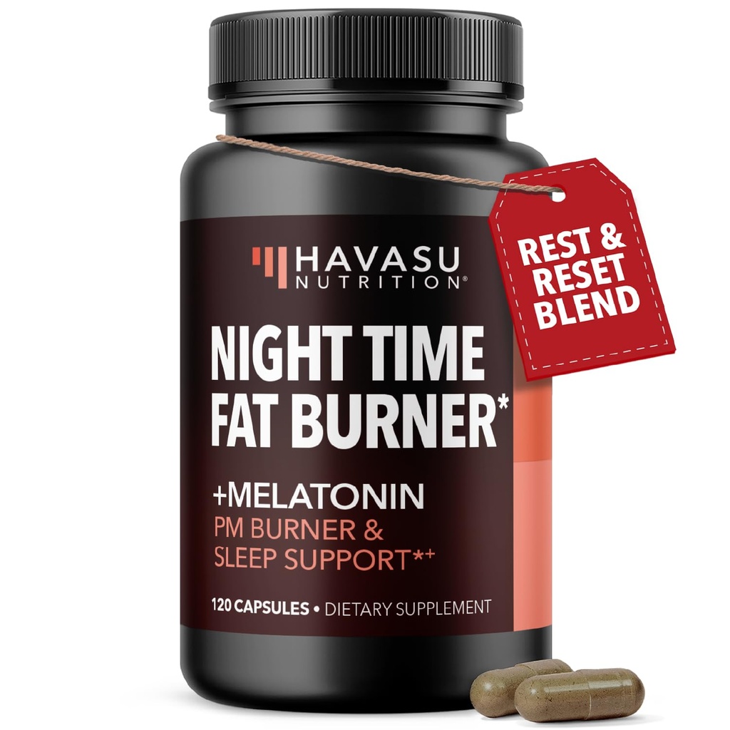 Night Time Fat Burner Metabolismus Booster 124; Appetite Suppressant & Doplněk k podpoře hubnutí 124; 120 hubnutí doplněk pilulky pro muže