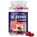 Night Time Fat Burner Gummies with Melatonin for Sleep & Weight Loss Support CLAS124; Hunger Suppressant & Metabolismus Booster, Shard Belly Fat While You Sleep CLAS124; Dietní dodatek pro ženy a muže Cut 124; 60 Ct
