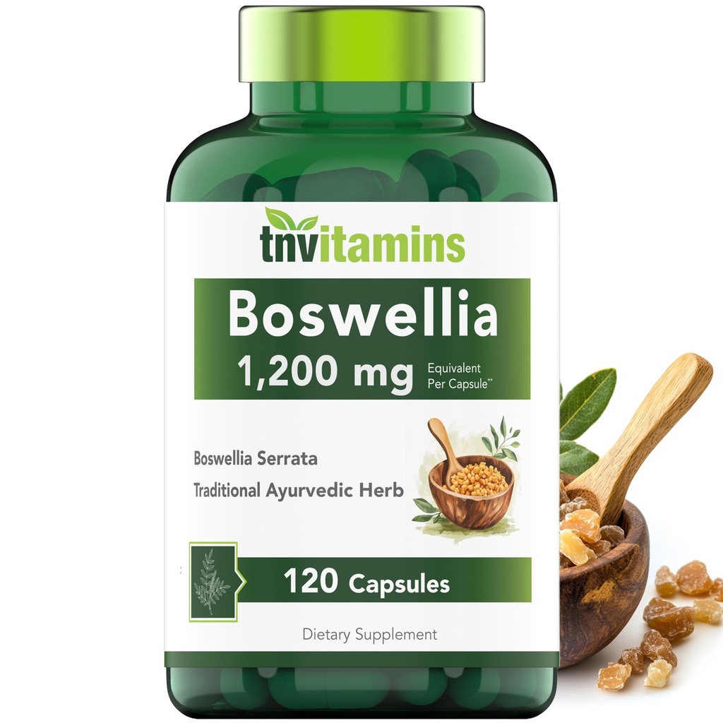 Tnvitamíny Botwellia Extract Capsules, 120 Počet 124; 1 200 mg per Capsule Acids 124; 65% Botwellic Acids + 10: 1 Koncentrovaná extrakt 124; Boswellia Serrata 124; Joint & Mobility Support *