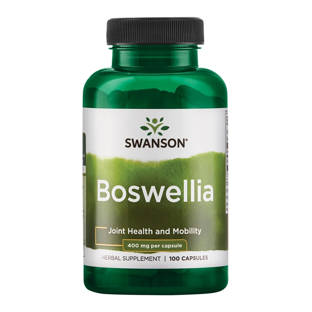 Swanson Boswellia Joint Flexibility Movement Support Ayurvedic Herb (boswellia serrata pryskyřice) 400 mg na tobolku 800 mg na podání 100 Počet