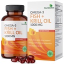 Futurebiotics Omega33 Fish + Krill Oil 1000 MG Omega33 EPA / DHA & Astaxanthin - Non- GMO, 120 Softgels (60 Servings)