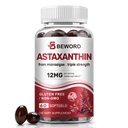 BEWORD Astaxanthin 12mg s MCT olejem, 60 / 120 Softgels 2-Month Supply CLAS124; Premium Antioxidant Supplementary CLAS124; Přírodní mikrořasy, Triple Streng124; Podporuje kůži a oční zdraví CLAS124; Non-GMO, gluten & Soy- Free