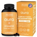 WellPath Astaxanthin 12 mg Softgets 124; Vegan Astaxanthin doplňky z mikrořas CLAS124; Antioxidanty pro hydrataci kůže, elasticita a oční zdraví CLAS124; Non- GMO, Made in USA, 2 Měsíční dodávky