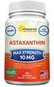 aSquared Nutrition Astaxanthin Dodatek - Přírodní Astaxanthin pilulky z Haematococcus Pluvialis Extract for Pure Energy - Max Strength 10mg - 120 Softgels