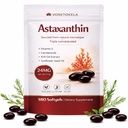 Astaxanthin Doplňky, Astaxanthin Antioxidant Kapsle, 180 Softgels, 24 mg Každý, 6 Měsíce Dodávka, z mikrořas, gluten- Free, Non- GMO, Podporuje zdravý, vyvážený životní styl