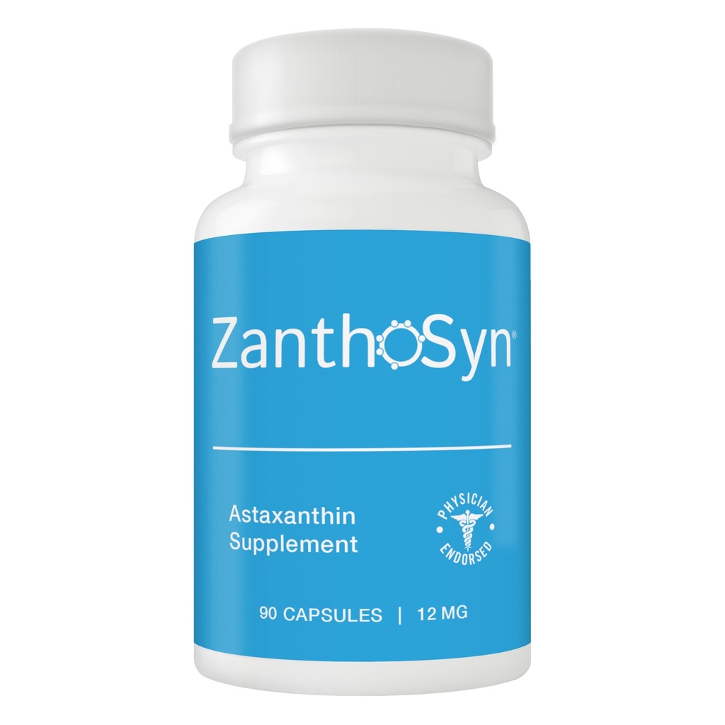 Astaxanthin, Triple Strength (12mg) x Triple Biologická dostupnost (3X Absorpce do Bloodstream), Superior Čistota, Non- GMO, Major Alergen Free, No Fishy After tape, 90 Zeleninové kapsle