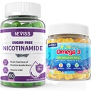 NEVISS Nicotinamid Gummies + Kids Omega 3 Gummies