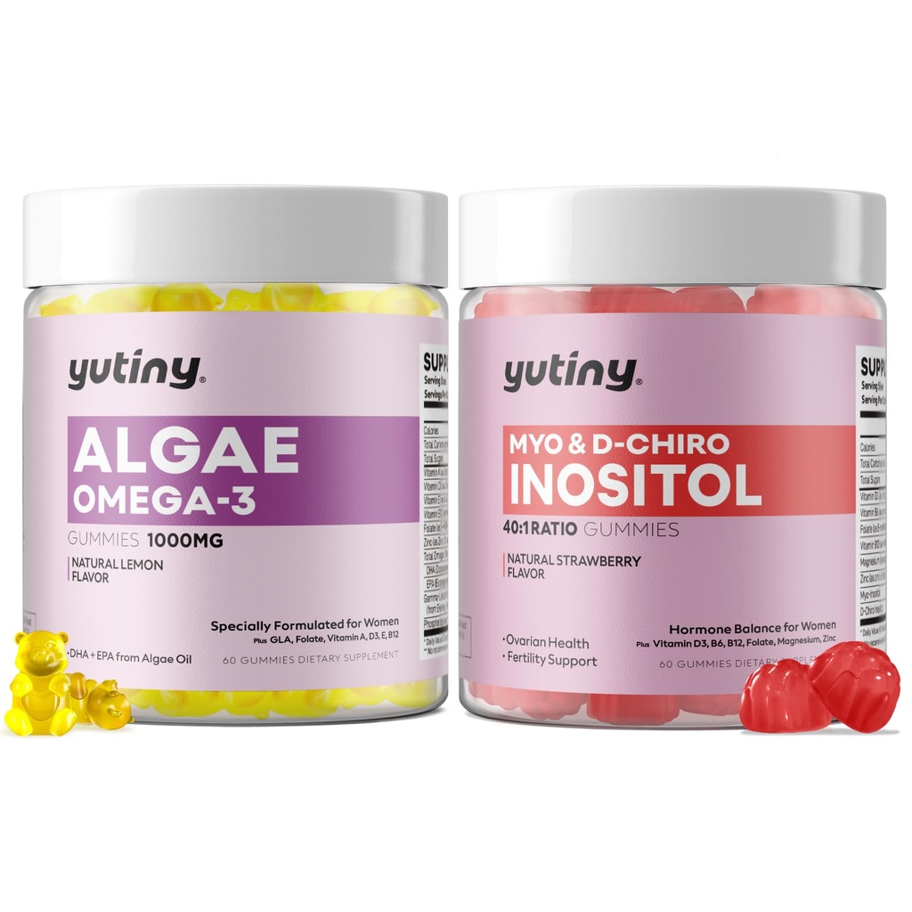 Myo-Inositol & D- Chiro Inositol Vegan Omega 3 Gummie pro ženy