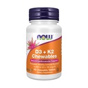Foods, D3 K2 Chewables, 90 Chewables Tablety